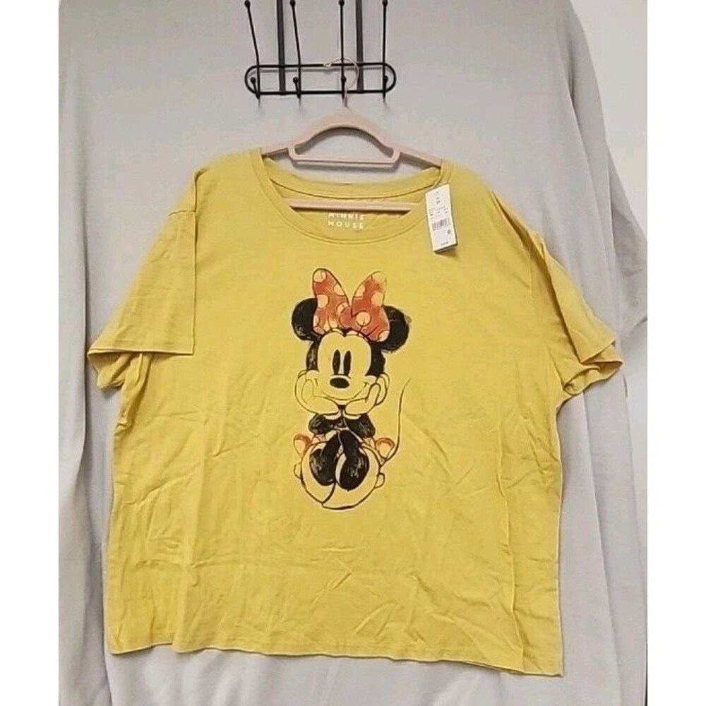Disney Minnie Mouse T Shirt  Womens Size 2x Yellow